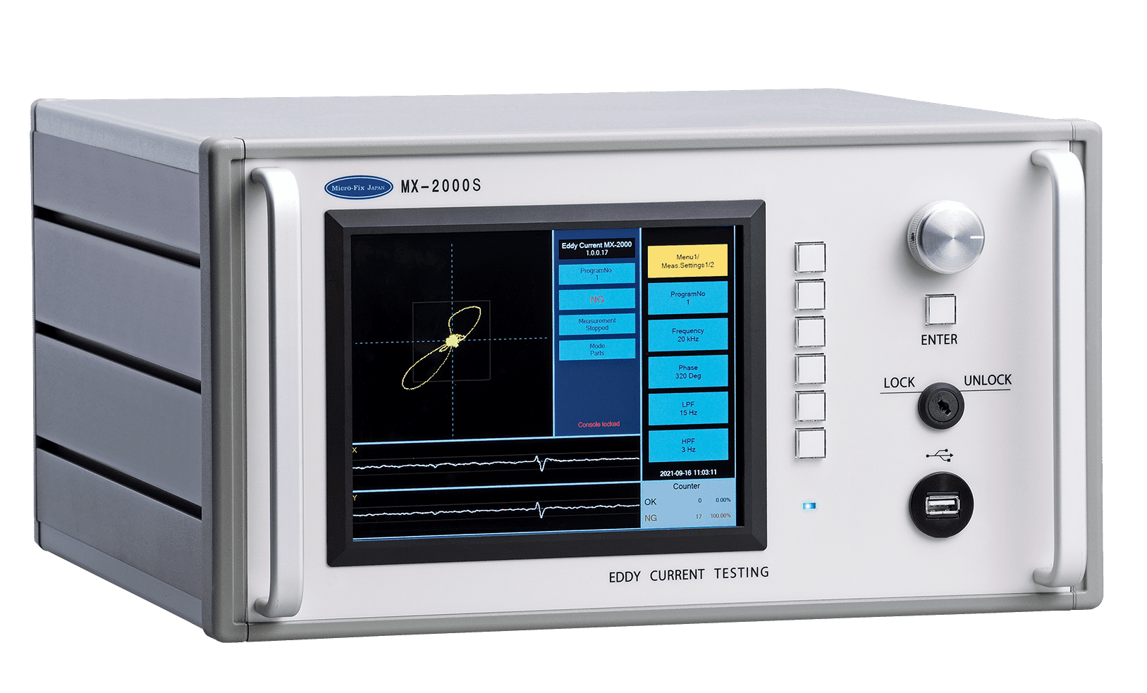 Eddy current flaw inspector MX-2000S